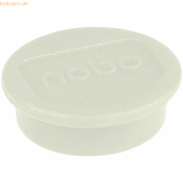 Nobo Magnet rund 13mm VE=10 Stück weiß von Nobo