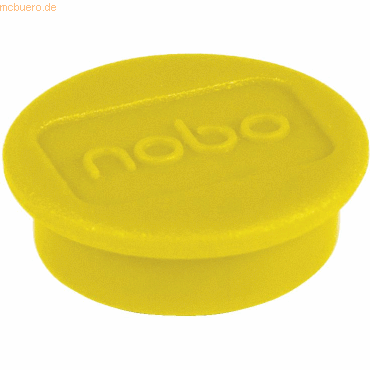 Nobo Magnet rund 24mm VE=10 Stück gelb von Nobo