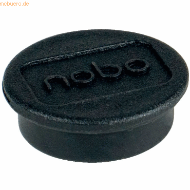 Nobo Magnet rund 24mm VE=10 Stück schwarz von Nobo