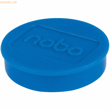 Nobo Magnet rund 32mm VE=10 Stück blau von Nobo