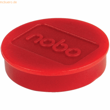 Nobo Magnet rund 32mm VE=10 Stück rot von Nobo