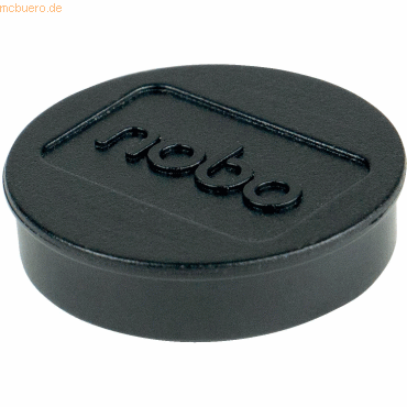 Nobo Magnet rund 32mm VE=10 Stück schwarz von Nobo
