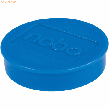 Nobo Magnet rund 38mm extra stark VE=10 Stück blau von Nobo