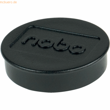 Nobo Magnet rund 38mm extra stark VE=10 Stück schwarz von Nobo