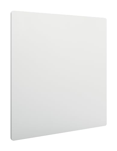 Nobo Magnetisches Whiteboard ohne Rahmen, 450 x 450 mm, individuell erweiterbare Whiteboardtafel, ideal für Büros und Teamarbeit, Stahl, Weiß, 1915655 von Nobo