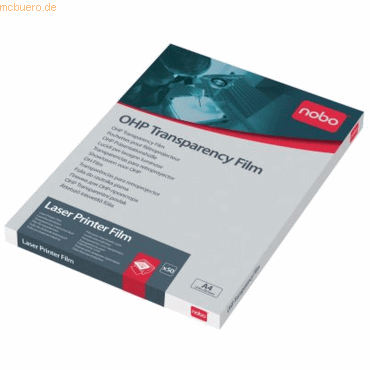 Nobo Overheadprojektor-Folie für Kopierer DIN A4 PPVE=100 Stück Nobo Overheadprojektor-Folie für Kopierer DIN A4 PPVE=100 Stück von Nobo