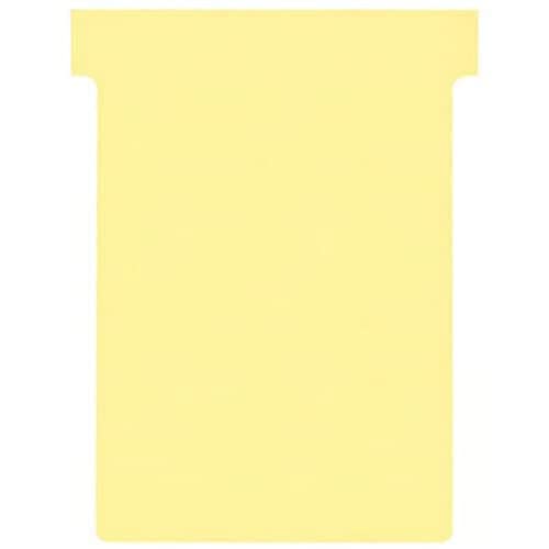 Nobo T-Karten Reiter oben 15 mm breit unten 92 x 80 x 120 mm Größe 3 100 Stück gelb von Nobo