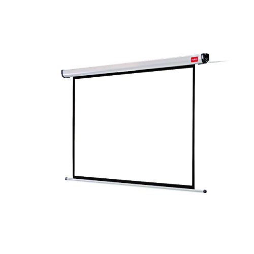 Nobo Ultra Elektrische Beamer-Leinwand, Projektorleinwand mit brillant weißer Oberfläche, mit Fernbedienung, 1920 x 1440 mm, 1901972 von Nobo