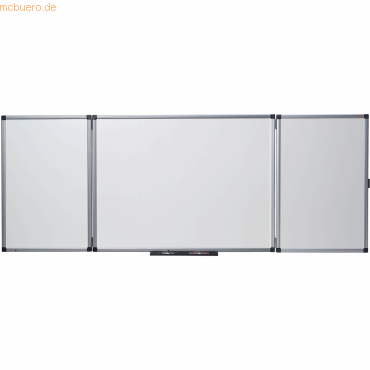 Nobo Weißwandtafel klappbar Emaille 200x120cm weiß von Nobo