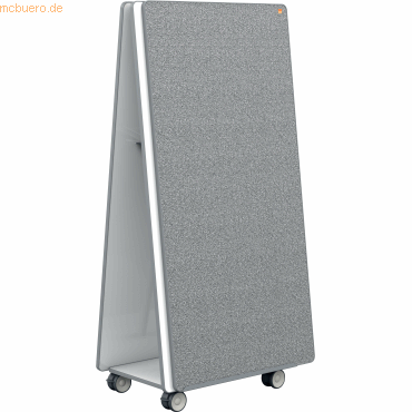 Nobo Whiteboard/Notiztafel-System Move & Meet Mobile 900x1800 mm grau von Nobo