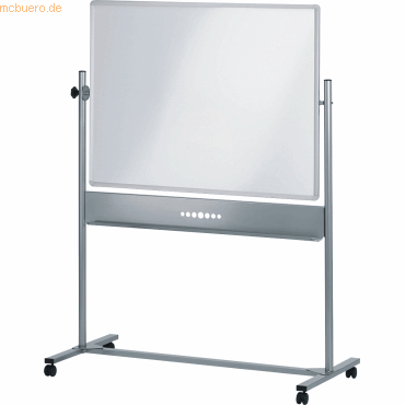 Nobo Whiteboard 150x120cm zum Wenden auf Ständer mit 4 Rollen von Nobo