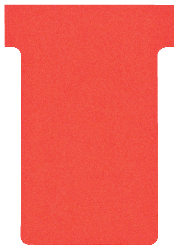 nobo T-Karten, Größe 2 / 60 mm, 170 g/qm, rot von Nobo
