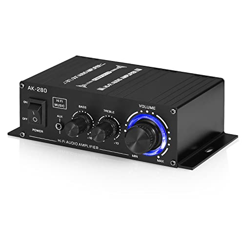 AK-280 Mini Stereo Verstärker Digital Audio Endstufe für Haus/Auto 40W×2 Höhen & Bass amplifier von Nobsound