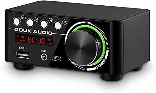 Douk Audio Klasse D Audioverstärker - 120W Mini Bluetooth 5.0 Hi-Fi Stereo Verstärker mit TF USB RCA Eingänge für Heimlautsprecher von Nobsound