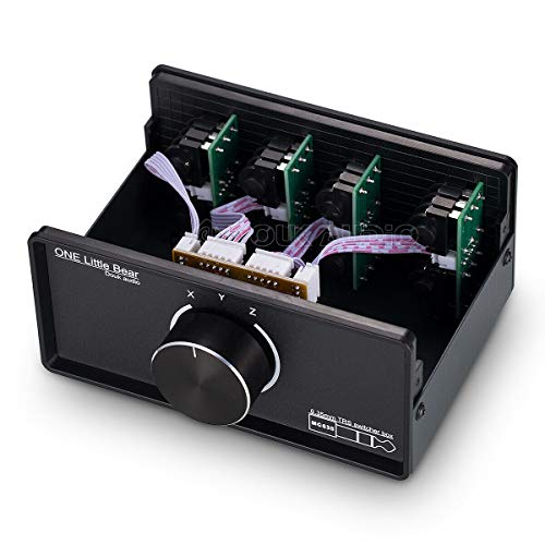 Douk Audio Mini 3-Way Tragbar Mono/Stereo 6.35mm TRS Audio-Umschalter Switcher Box Kopfhörer Splitter von Nobsound