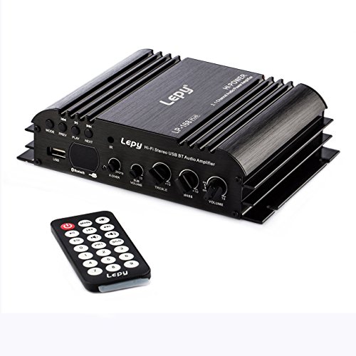 Lepy 168Plus 2.1 Channel Verstärker 80W+68W Hi-Fi Stereo USB/SD/Bluetooth/AUX/RCA Audio Digital Power Amplifier Subwoofer Amp Bass for Car Vehicle Home Booster with Remote Control/LED Display Screen von Nobsound