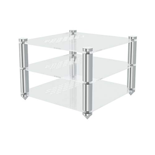 Mehrschichtiger Acryl Audio Rack Ständer Montageständer Acrylic Mount Stand Bracket für HiFi Desktop Verstärker/Vorverstärker/DAC von Nobsound