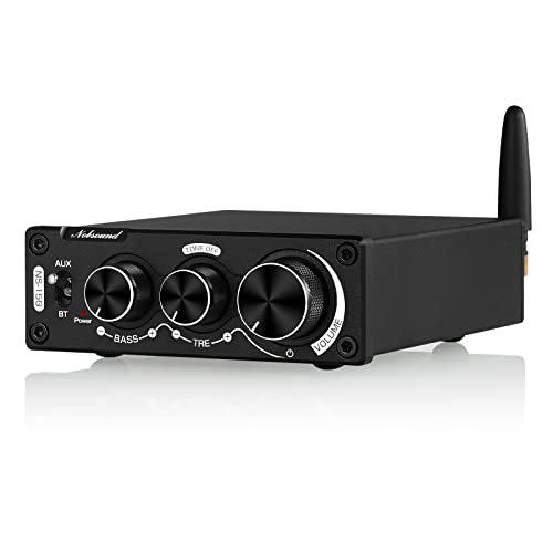 Nobsound 200W Mini Bluetooth Digital Verstärker HiFi Stereo Amplifier mit Bass und Höhenregler für Heimlautsprecher von Nobsound