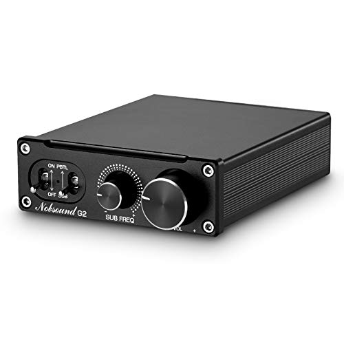 Nobsound G2 Subwoofer-Verstärker, 100 watt Home Sub Bass Power Amplifier, Full Frequency Mono Channel Amp, PBTL/BTL Bridge Verstärker mit Gain Control, für Passive Subwoofer Bass-Shaker Nobsound G2 Subwoofer-Verstärker, 100 watt Home Sub Bass Power Amplifier, Full Frequency Mono Channel Amp, PBTL/BTL Bridge Verstärker mit Gain Control, für Passive Subwoofer Bass-Shaker von Nobsound