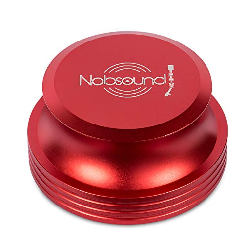 Nobsound LP Vinyl Turntable Disc Stabilizer Record Weight Metal Matte Black SCHALLPLATTEN-AUFLAGEGEWICHT SCHWARZ (Red) von Nobsound