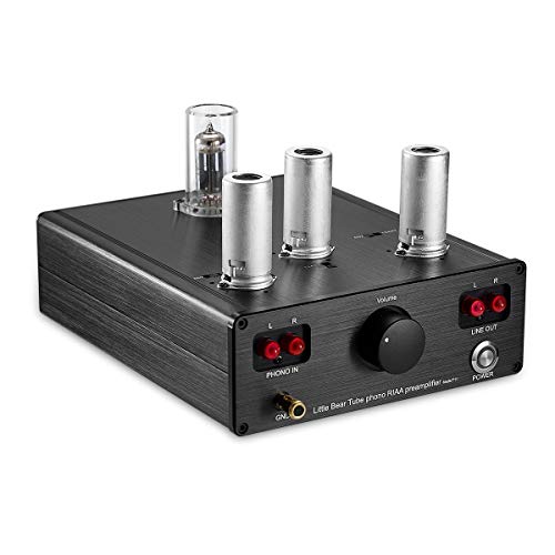 Nobsound Little Bear T11 6N2/12AX7 Vacuum&Valve Tube Phono Turntable Preamplifier; MM RIAA LP Vinyl Record Player Preamp; Stereo HiFi Audio Pre-Amplifier; Plattenspieler Vorverstärker von Nobsound