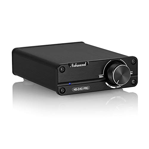 Nobsound Mini Dual TPA3116 Digital Power Amplifier HiFi Stereo Amp Audiophile-Grade 2.0 Channel 100W×2 with NE5532P Pre-Amp Verstärker (Black/Schwarz) (with Power Supply) von Nobsound