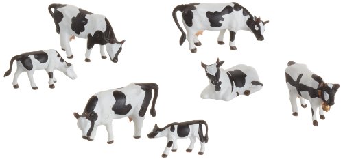 NOCH H0 Kühe schwarz/weiß Bemalt, Stehend von Noch