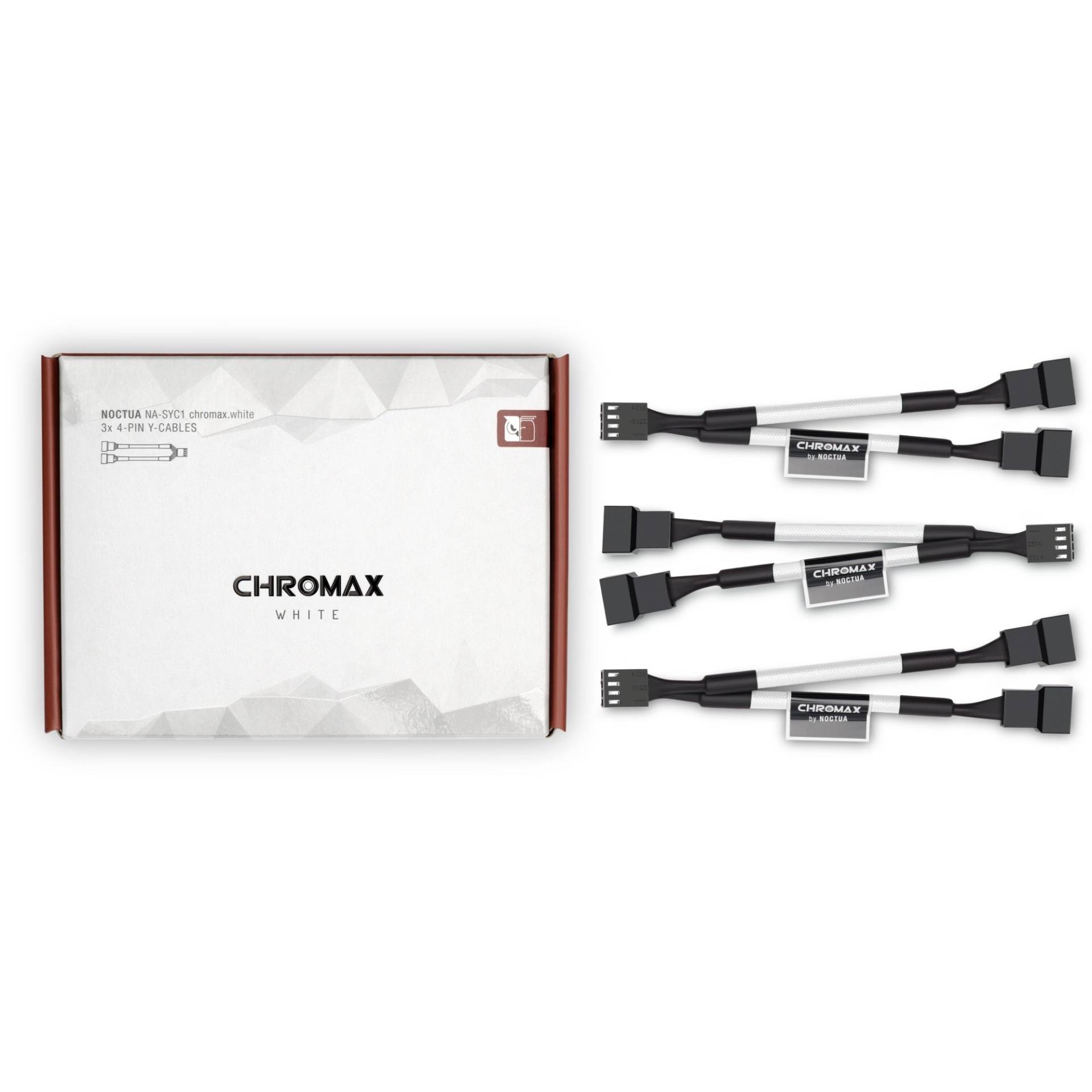 NA-SYC1 chromax white, Y-Kabel von Noctua