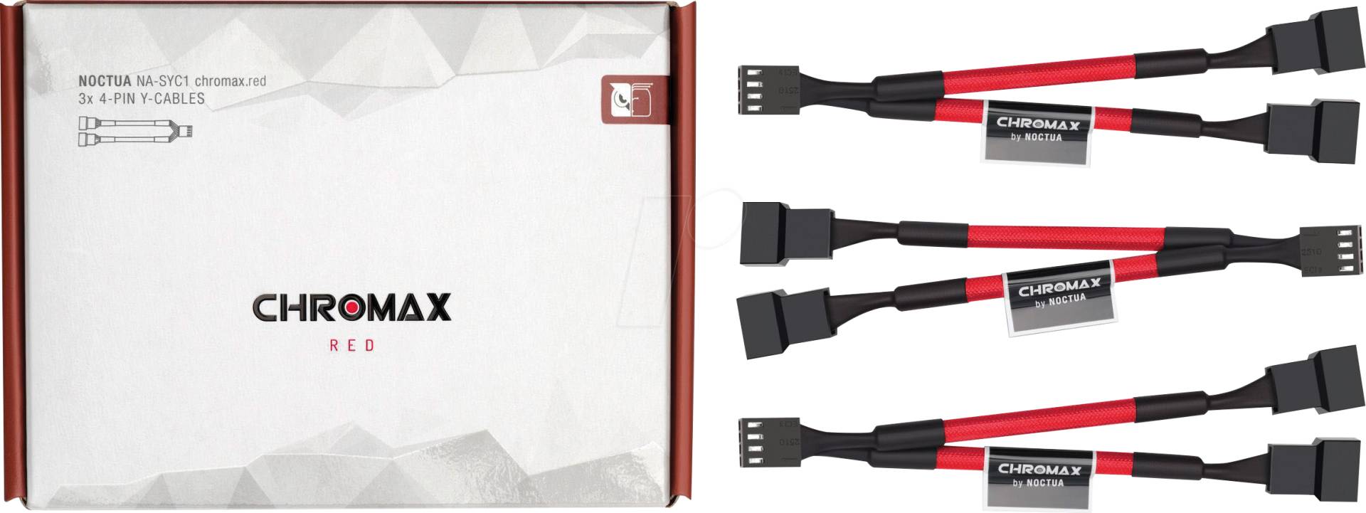 NO NA-SYC1 RT - NOCTUA 3x30 cm 4-Pin Y-Lüfteranschlusskabel, rot NO NA-SYC1 RT - NOCTUA 3x30 cm 4-Pin Y-Lüfteranschlusskabel, rot von Noctua