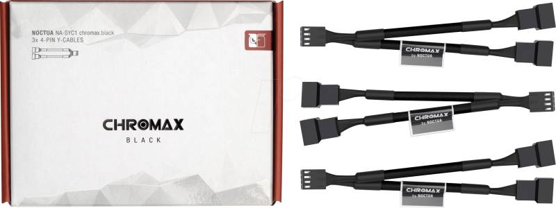 NO NA-SYC1 SW - NOCTUA 3x11,5cm 4-Pin Y-Lüfteranschlusskabel, schwarz von Noctua