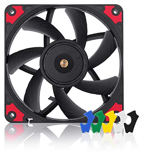 Noctua NF-A12x15 PWM chromax.black.swap, Leiser Schmaler Premium Lüfter, 4-Pin (120x15mm, Schwarz) von Noctua