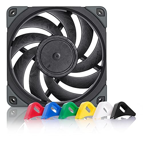 Noctua NF-A12x25 PWM chromax.black.swap, Leiser Premium Lüfter, 4-Pin (120mm, Schwarz) von Noctua