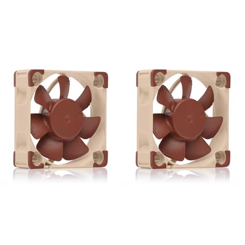 Noctua NF-A4x10 PWM, Leiser Premium-Lüfter, 4-Pin (40x10mm, Braun) (Packung mit 2) von Noctua