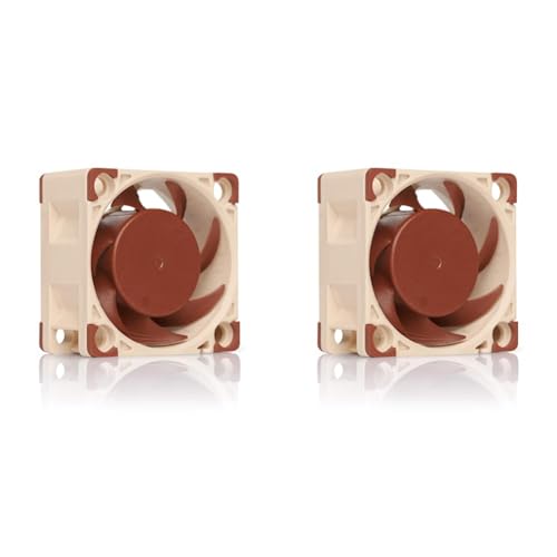 Noctua NF-A4x20 FLX, Leiser Premium-Lüfter, 3-Pin (40x20mm, Braun) (Packung mit 2) von Noctua