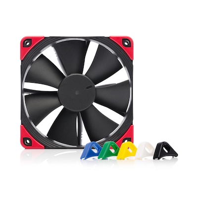 xNoctua NF-F12 PWM chromax.black.swap 120x120x25mm, 4Pin PWM (1500rpm, 22,4dB(A)) von Noctua
