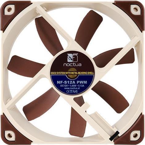 Noctua NF-S12A PWM - 0.12 A - 12 V - Braun - 150000 Stunde (NF-S12A PWM) von Noctua