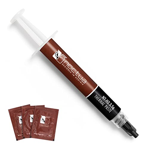 Noctua NT-H2 3.5g, Wärmeleitpaste für Computer inkl. 3 Reinigungstücher (3,5g) von Noctua