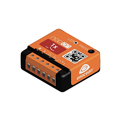 Nod On SIN-2-1-01 Enocean Unterputz Modul, 2300 W, Schwarz/Orange von NodOn