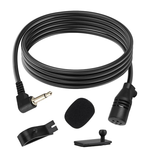 Nodcows Mikrofon für Autoradio mit 3m Kabel und Clip von Nodcows
