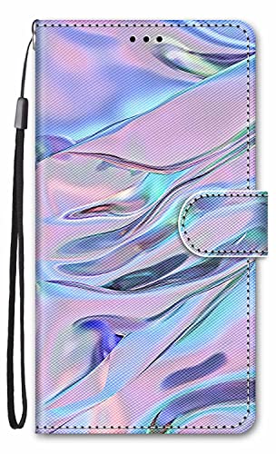 Nodigo-EU für Motorola Moto G84 5G Hülle Leder Magnetisch Kickstand mit Kartenfach 360 Grad Tier Muster Motiv Lustig Design Book Flip Hüllen Handyhülle Tasche Case - Lila von Nodigo-EU