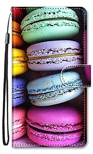 Nodigo-EU für Xiaomi Redmi 10 2022 / Redmi 10 2021 Hülle Leder Magnetisch Kickstand mit Kartenfach 360 Grad Tier Muster Motiv Lustig Design Book Flip Hüllen Handyhülle Tasche Case - Macaron von Nodigo-EU