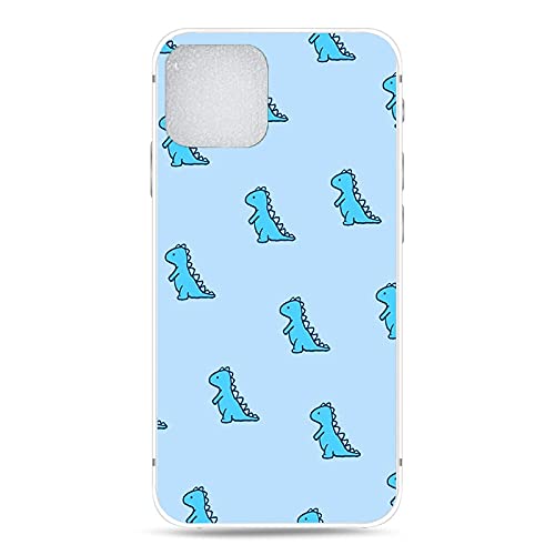 Nodigo Kompatibel mit iPhone 13 Hülle Schwarz Silikon Lustig Muster Ultra Dünn Slim Matt Hüllen Handyhülle Ultra Dünn Motiv Gummi Cover Durchsichtig Bumper TPU Case - Dinosaurier von Nodigo