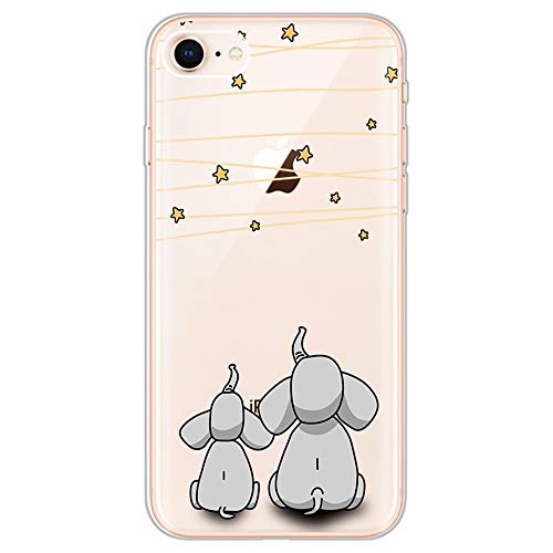 Nodigo Kompatibel mit iPhone SE 2020/iPhone 8/iPhone 7 Hülle Durchsichtig Silikon mit Lustig Muster Matt Hüllen Handyhülle Ultra Dünn Kreativ Klar Motiv Gummi Cover Bumper Case - Elefant Nodigo Kompatibel mit iPhone SE 2020/iPhone 8/iPhone 7 Hülle Durchsichtig Silikon mit Lustig Muster Matt Hüllen Handyhülle Ultra Dünn Kreativ Klar Motiv Gummi Cover Bumper Case - Elefant von Nodigo