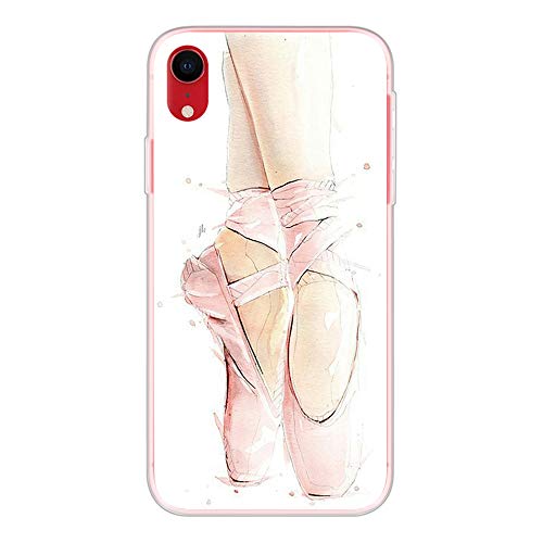 Nodigo Kompatibel mit iPhone XR Hülle Durchsichtig Silikon mit Lustig Muster Ultra Dünn Slim Matt Hüllen Handyhülle Ultra Dünn Slim Kreativ Klar Motiv Gummi Cover Bumper TPU Case - Ballett von Nodigo