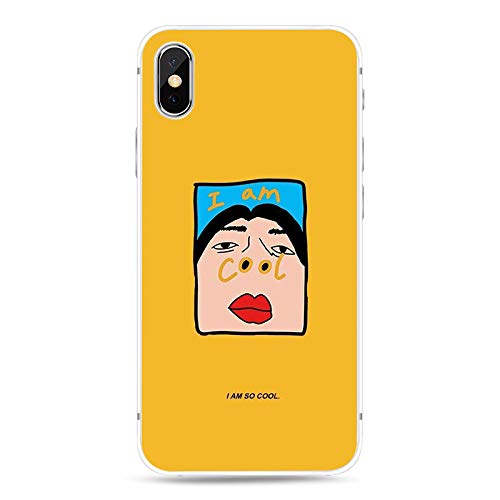 Nodigo Kompatibel mit iPhone XR Hülle Schwarz Silikon Lustig Muster Ultra Dünn Slim Matt Hüllen Handyhülle Ultra Dünn Kreativ Motiv Gummi Cover Durchsichtig Bumper TPU Case - Cool von Nodigo