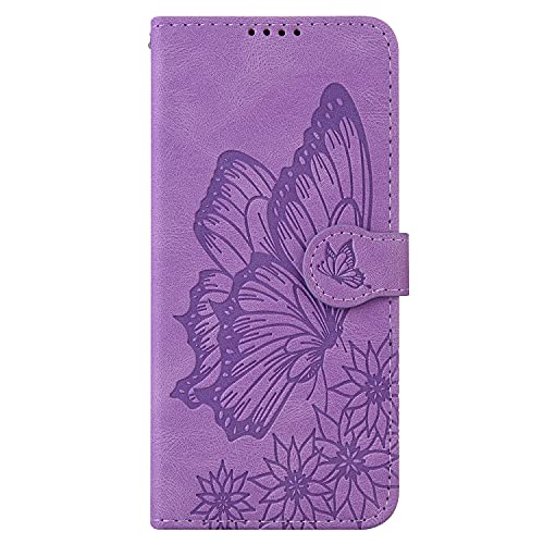 Nodigo Leder-Schutzhülle für iPhone 6/6S/7/8/SE 2020, stoßfest, mit Standfunktion, Silikon, Schmetterling-Design, lustiges Motiv, Bumper 360, Kickstand Case Cover, Schutzhülle für Mädchen Damen Herren von Nodigo