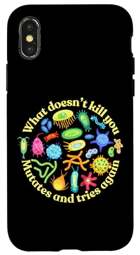 Bakterien mutiert und versucht es erneut, lustige Wissenschaft Mikrobiologie Hülle für iPhone X/XS Bakterien mutiert und versucht es erneut, lustige Wissenschaft Mikrobiologie Hülle für iPhone X/XS von Noether Sym