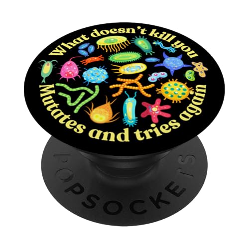 Bakterien mutiert und versucht es erneut, lustige Wissenschaft Mikrobiologie PopSockets Klebender PopGrip Bakterien mutiert und versucht es erneut, lustige Wissenschaft Mikrobiologie PopSockets Klebender PopGrip von Noether Sym