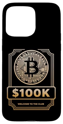 Bitcoin 100k Willkommen im Club, Bitcoin Krypto Hülle für iPhone 15 Pro Max von Noether Sym