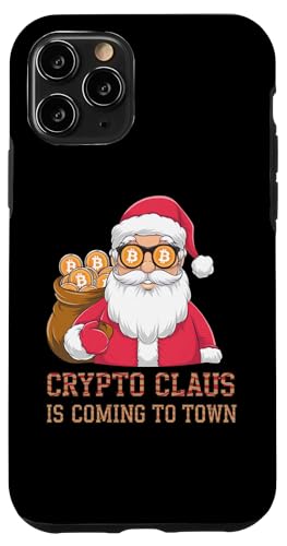 Crypto Claus kommt in die Stadt, Krypto Weihnachten Hülle für iPhone 11 Pro von Noether Sym